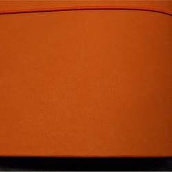 B7パスポートサイズの本革手帳カバー 色：オレンジ【カバーのみ】B7C-MOR0003【送料無料】 6枚目の画像