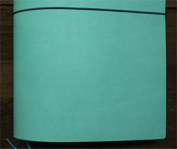 A5スリムサイズ（ジブン手帳対応）の牛本革カバー 色：ターコイズ【カバーのみ】JBA-MTU0005【送料無料】 4枚目の画像