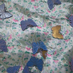 ヴィンテージ 蝶のアクセサリーパーツ 2P チャーム カボション アンティーク 1950's 5枚目の画像