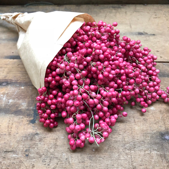 17束全部♡ピンク♡ペッパーベリー♡1番人気♡ドライフラワー♡素材