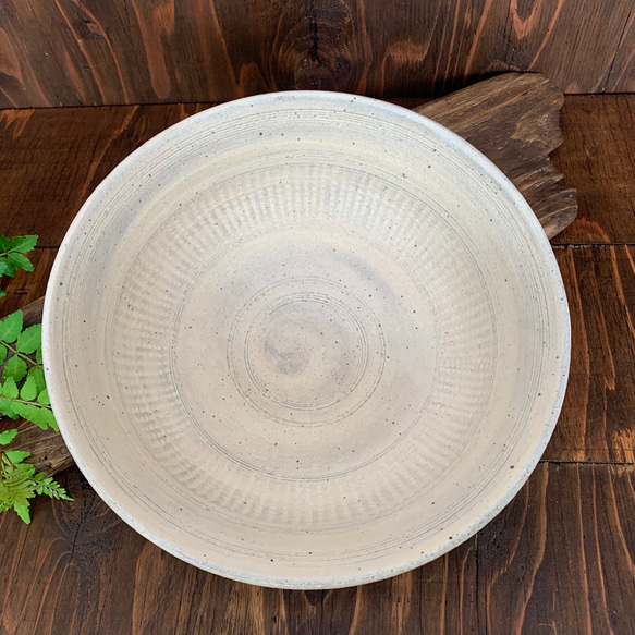 【白三島】三島刷毛目八寸大鉢 smh-01 9枚目の画像