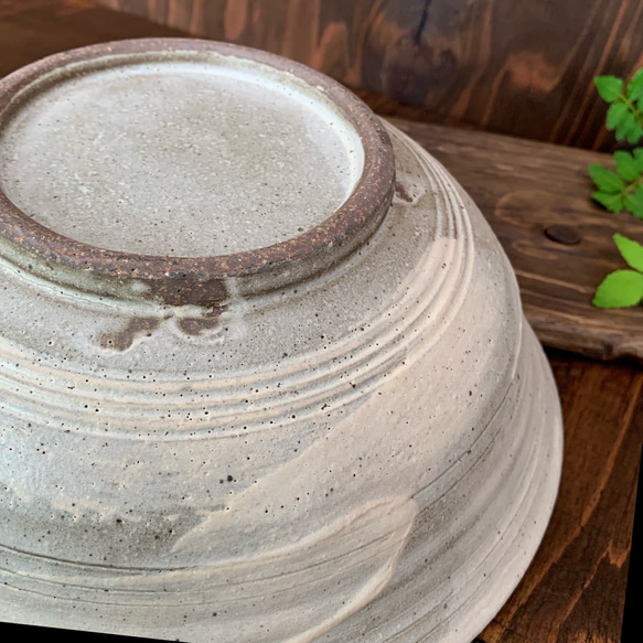 【白三島】三島刷毛目八寸大鉢 smh-01 10枚目の画像