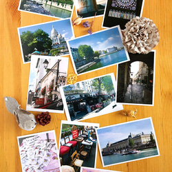 ★フランス・パリの写真・ポストカード12枚セット B ★ハガキメッセージカードにも 1枚目の画像