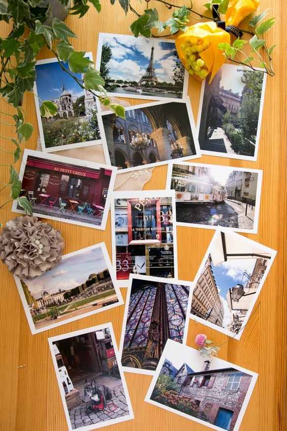 ★フランス・パリの写真・ポストカード12枚セット A ★ハガキメッセージカードにも 1枚目の画像