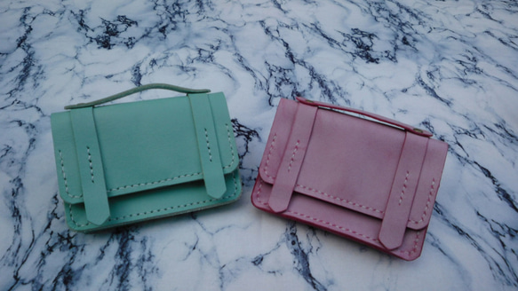 【今】迷你書包卡片匣 MiniBag_Card Holder: Tiffany Blue 第3張的照片