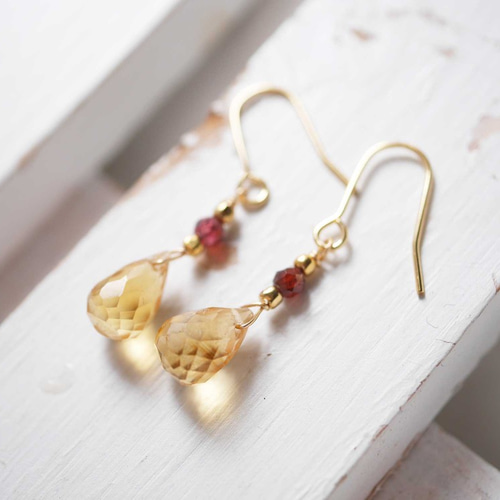 送料無料】14kgf 天然石 ルチル入りムーンストーン マロン シンプル  