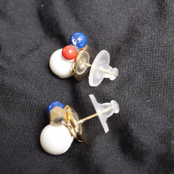 三色燕尾寶石耳環（耳環） 第2張的照片