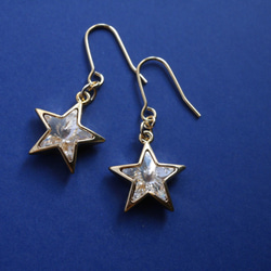 明星施華洛世奇耳環/明星金 第2張的照片