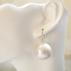 尺寸2厘米★Ootama棉珍珠耳環 第2張的照片