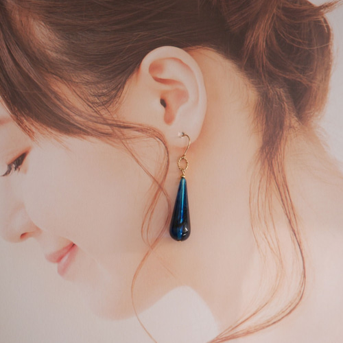 公式】【スワロフスキー】Una ドロップピアス オクタゴンカット
