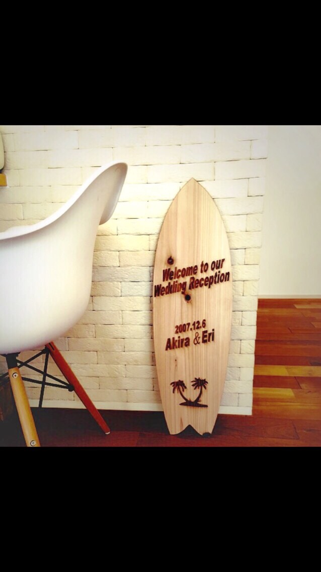 ウェルカムボード ロンハーマン 西海岸 特大サーフボード 文字入れます