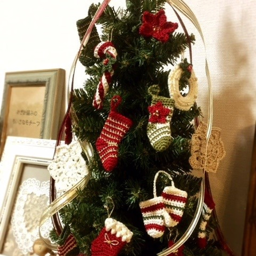 送料無料】ちいさなクリスマスガーランド✿5ソックス ガーランド
