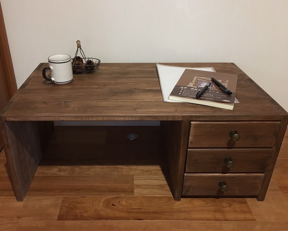 片袖デスク(左右選択可能) 奥深タイプ