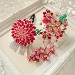 オクラサラダ様ご注文　七五三　つまみかんざし オクラサラダ様ご注文 七五三 つまみかんざし