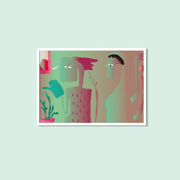 タイトルなし1 - オリジナルのイラスト装飾的な絵画 絵画 UNTITLED 