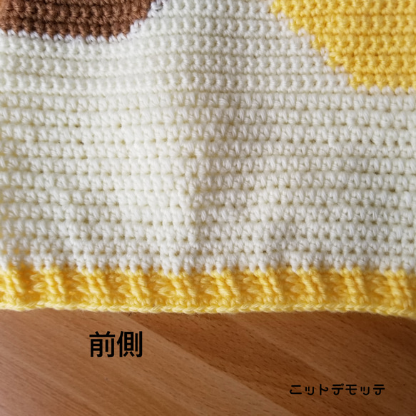 三毛猫色のネコ耳ベビー帽子 3枚目の画像