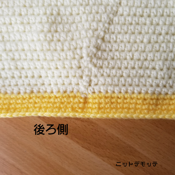 三毛猫色のネコ耳ベビー帽子 4枚目の画像