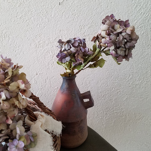 紫陽花　ドライフラワー 紫陽花ドライフラワー6本セット ドライフラワー GREEN ROSE 通販