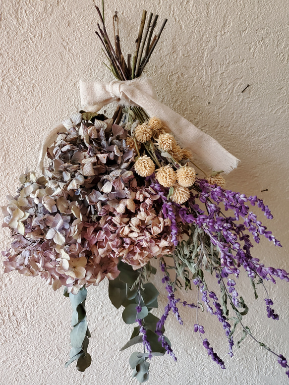 お･と･な紫陽花スワッグ 1枚目の画像