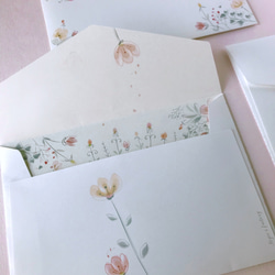 やさしさに包まれる花のレターセット 3枚目の画像