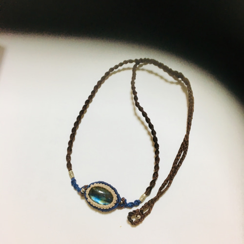 売り切れました、有難う御座いました、^ - ^マクラメ編みペンダント  