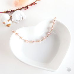 貓のShop • 粉色淡水珍珠 x 14KGF手鍊 第4張的照片