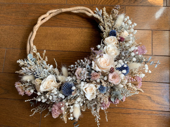 送料無料 ☆ リースブーケ ☆ 受注製作                                     ＊こちらの作品は受注製作となります＊写真は H1435215343(11000円)