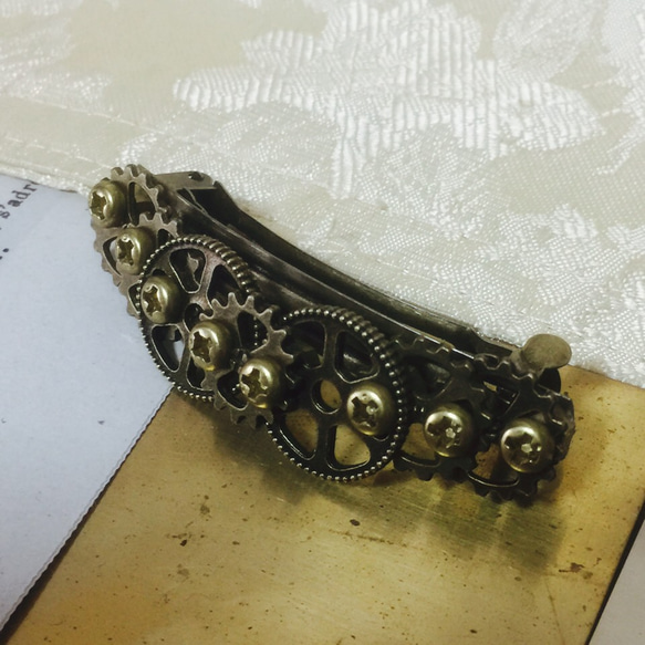 クトゥルフ神話大系に捧げるバレッタ／スチームパンク・クトゥルフ/1609 3枚目の画像