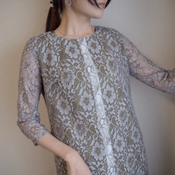 ［dress］line  lace  layered  ▪︎サイズ調整可能▪︎セミオーダー▪︎ 1枚目の画像