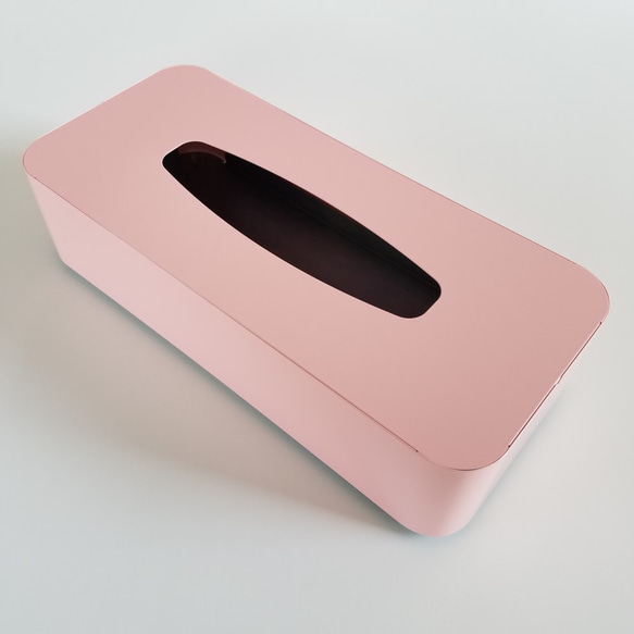 ティッシュボックス　ピンク 4枚目の画像