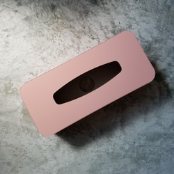 ティッシュボックス　ピンク 2枚目の画像
