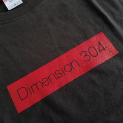 Dimension 304  オリジナル　ロゴTシャツ　ブラック 4枚目の画像