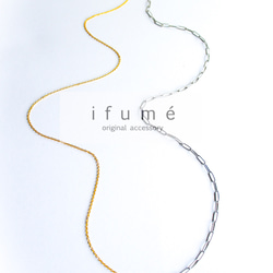[ifumé] 雙色長項鍊手術不銹鋼，適用於金屬過敏 第2張的照片