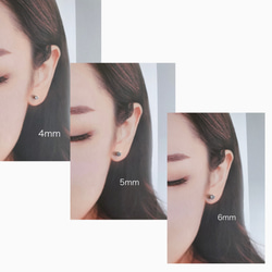 [ifumé] 好的，繼續吧！ 3 種尺寸的垂直手術不鏽鋼耳環可供選擇，與金屬過敏 第4張的照片