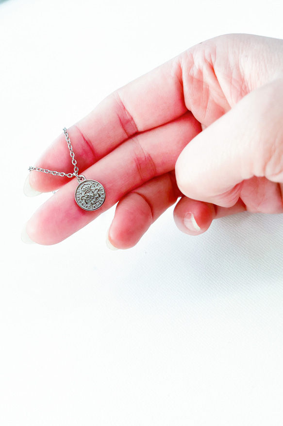 creema限定！ペアコインネックレスのコフレ　つけっぱなしOKサージカルステンレス製 2枚目の画像