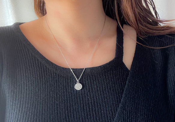 creema限定！ペアコインネックレスのコフレ　つけっぱなしOKサージカルステンレス製 4枚目の画像