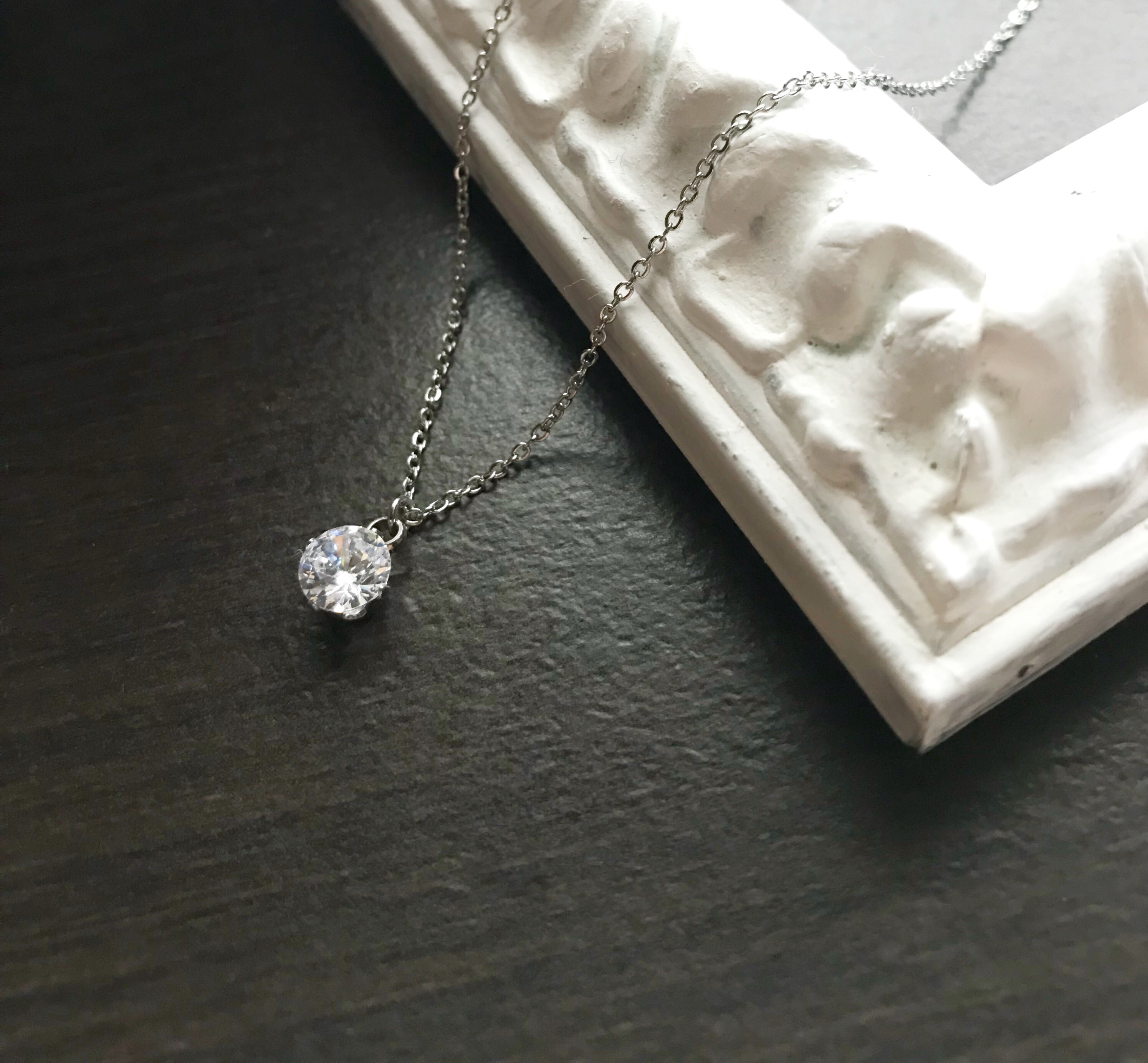 つけっぱなしOK!金属アレルギー対応ネックレス シルバー