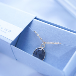 Smoky Quartz Necklace &amp; Earrings（不傷耳環）金屬過敏套裝 第9張的照片