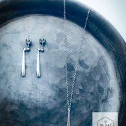 金属アレルギー対応 SV925スティックピアス／イヤリング 4枚目の画像