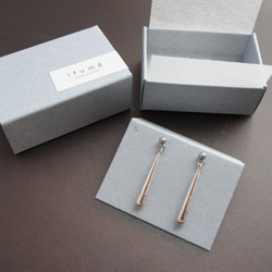 金属アレルギー対応 SV925スティックピアス／イヤリング 8枚目の画像