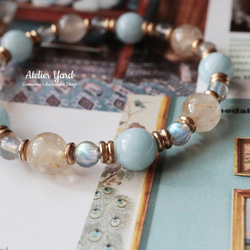 no.222「負のカルマを解消」アクアマリン、ラブラドライト