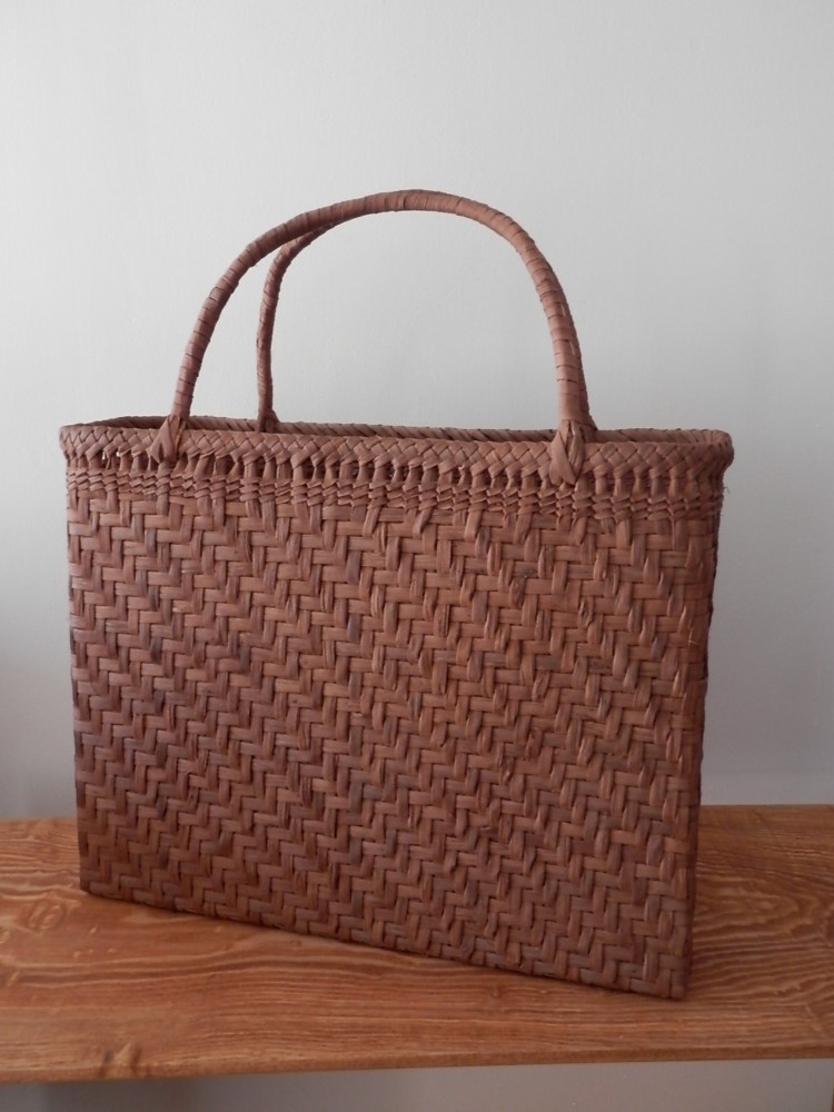 山葡萄bag 9-9　 山葡萄のつる(革)で編んだバッグ　受注生産