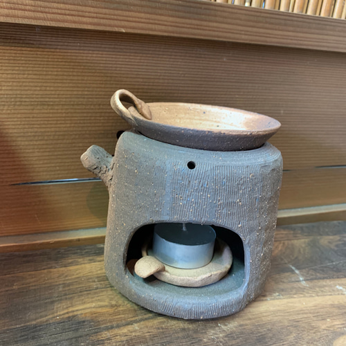 茶香炉 ふくろう【送料込み】 ディフューザー・アロマポット ほたる子