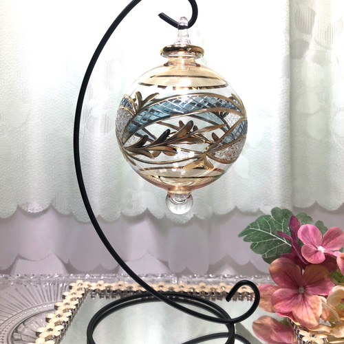 ガラスオーナメント エレファント                  新品未使用‼️ MRジュエルガラスオーナメント/エッグ/ブルー｜輸入雑貨の通販 | 輸入