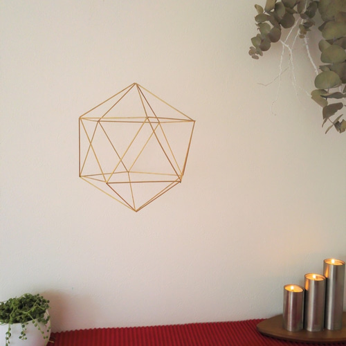 置いても吊るしても！真鍮製のヒンメリモビール「Ball Lサイズ」北欧