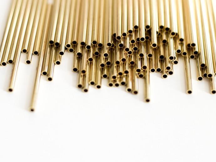 カフェ風インテリア　真鍮製モビール（エアプランツホルダー）3個セット