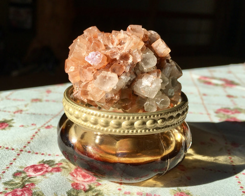 パンプキン台座付き！引き寄せ力UP♡ころっとアラゴナイト原石 その他