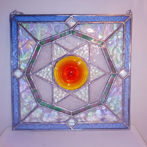 ステンドグラス アンティーク調パネル ロンデルガラス使用 その他  