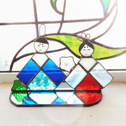 ステンドグラス・小さなお雛様2(受注制作) ひな人形・雛飾り kiku 通販