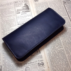 LONG WALLET NAVY 1枚目の画像